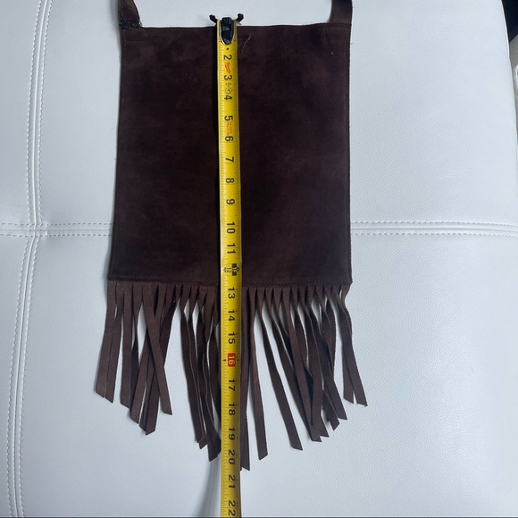 Vintage GAP leather fringed crossbody bag - Picture 6 of 8